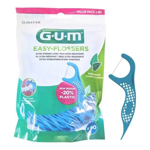 Gum Easy-Flossers Zahnseide inkl.Halter, 90 St