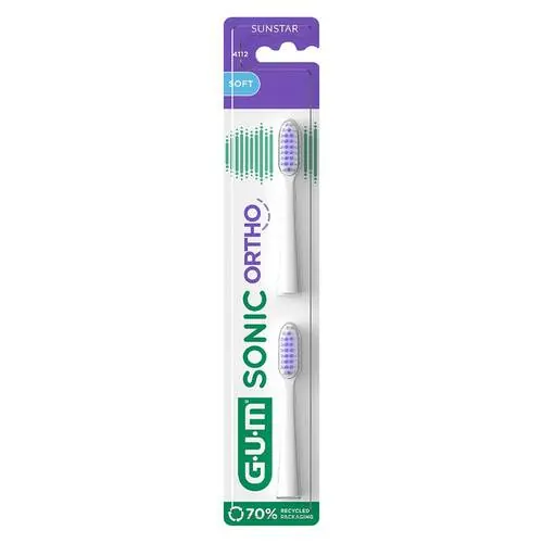 Gum Sonic Ortho Ersatzbürstenköpfe, 2 St