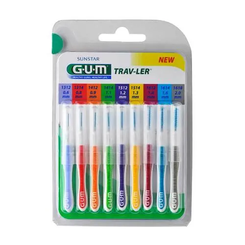 Gum Trav-Ler Sortiment Interdentalbürsten, 9 St