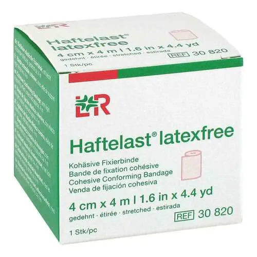 Haftelast Fixierbinde kohäs.latexfrei 4 cmx4 m creme, 1 St