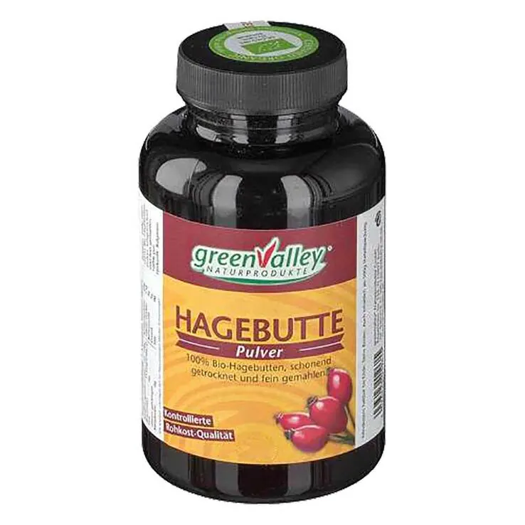 Hagebutten Pulver Bio greenvalley, 500 g