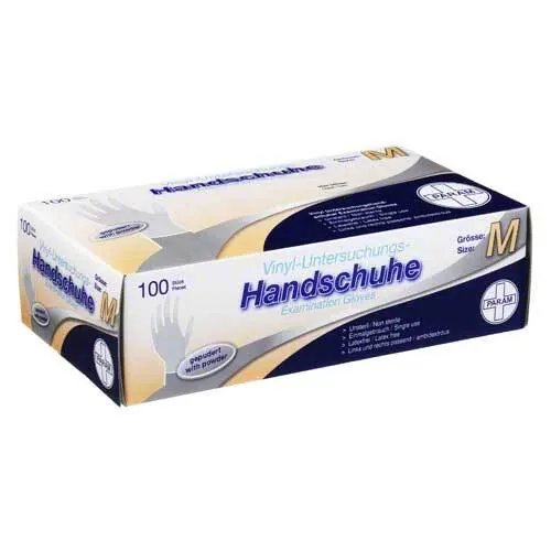 Handschuhe Einmal Vinyl gepudert M, 100 St