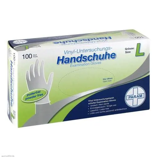 Handschuhe Einmal Vinyl puderfrei L, 100 St
