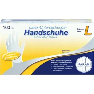 HANDSCHUHEEinmalLatexpuderfreiL100St