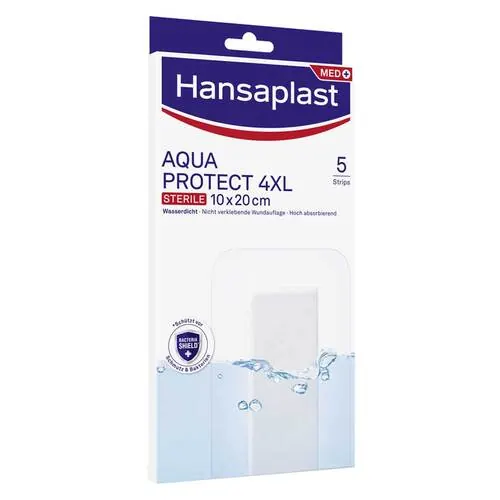 Hansaplast Aqua Protect Wundverband steril 10x20 cm, 5 St