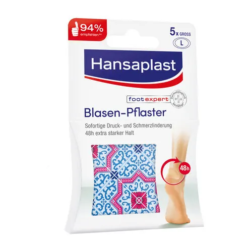 HANSAPLAST Blasenpflaster groß, 5 St