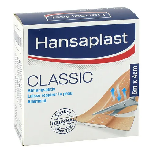 HANSAPLAST Classic Pflaster 4 cmx5 m, 1 St