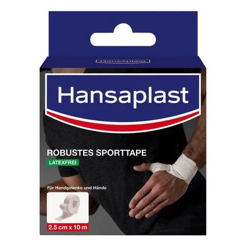 Hansaplast robustes Sporttape 2,5 cmx10 m weiß, 1 St
