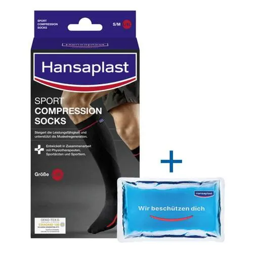 Hansaplast Sport Compression Socks Größe L, 2 St