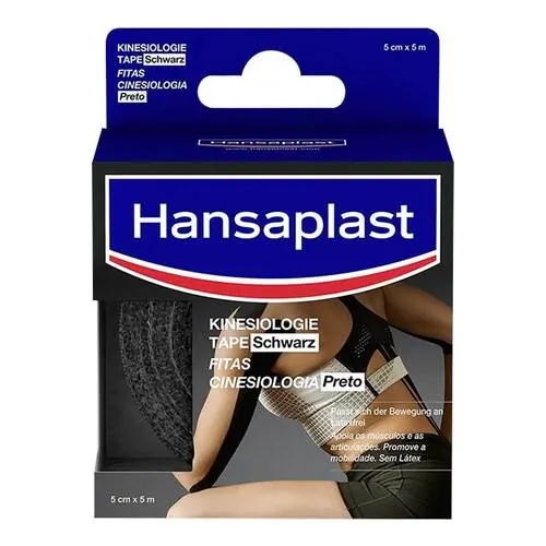 Hansaplast Sport Kinesiologie Tape 5 cmx5 m schwarz , 1 St