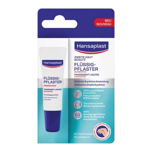 Hansaplast Zweite Haut Schutz Flüssig- Pflaster Konzentrat , 10 ml