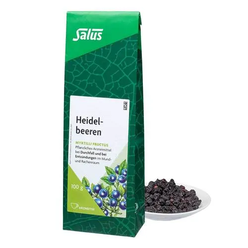 Heidelbeeren Arzneitee Myrtilli fructus Bio Salus, 100 g