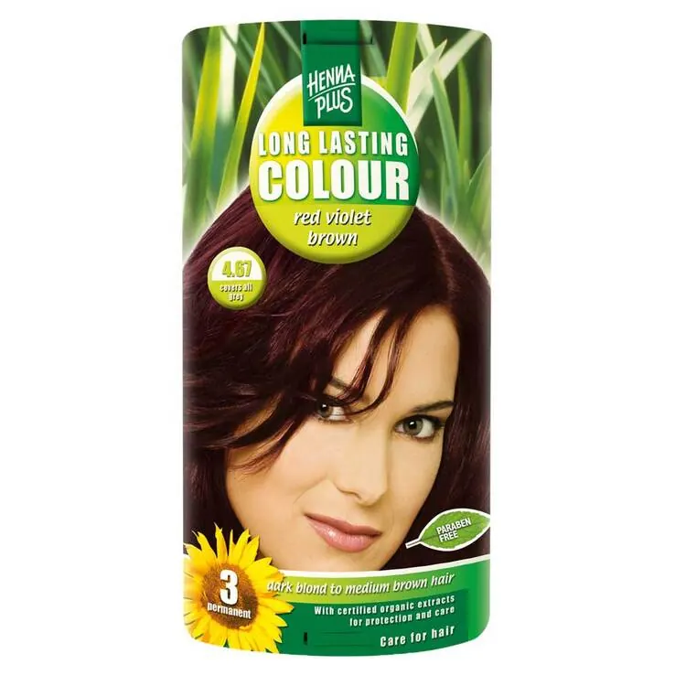 Hennaplus Long Lasting Red Violet Brown, 100 ml