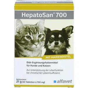 HEPATOSAN700Diät-Erg.Futterm.Tab.f.Hund/Katze30St