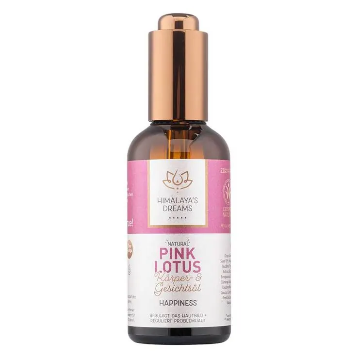 Himalayas Dreams Ayurveda Körper & Gesichtsöl pink Lotus, 100 ml