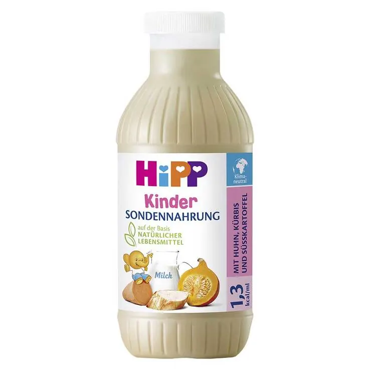 Hipp Sondennahrung Huhn Kürbis & Süßkartoffel Kunststoff Fl., 12X500 ml