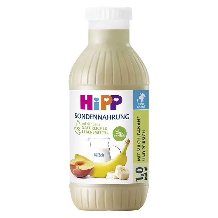 Hipp Sondennahrung Milch Banane & Pfirsich KS.Fl., 12X500 ml
