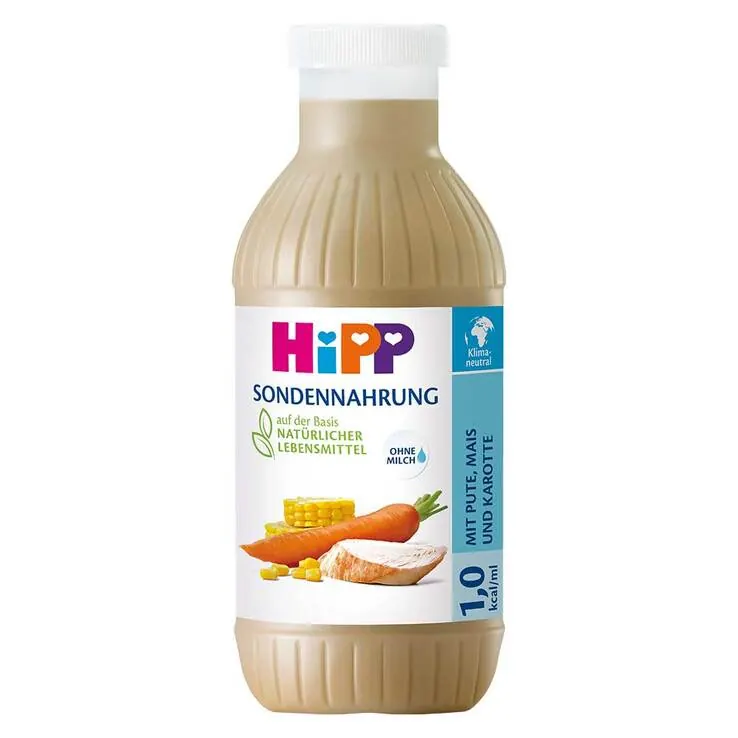 Hipp Sondennahrung Pute Mais & Karotte Kunststoff Fl., 12X500 ml