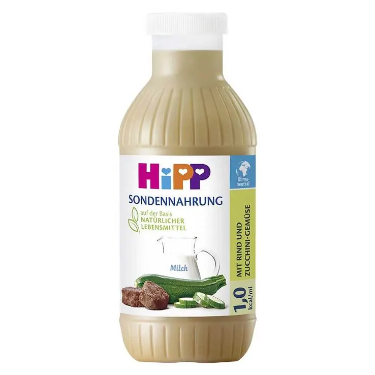 Hipp Sondennahrung Rind & Zucchini-Gemüse Kunststoff Fl, 12X500 ml