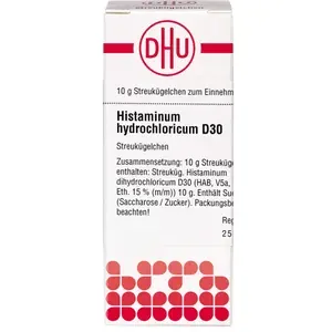 HISTAMINUMhydrochloricumD30Globuli10g