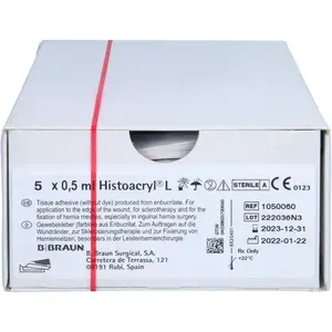HISTOACRYLGewebekleberfarblosAmpullen5X0,5ml