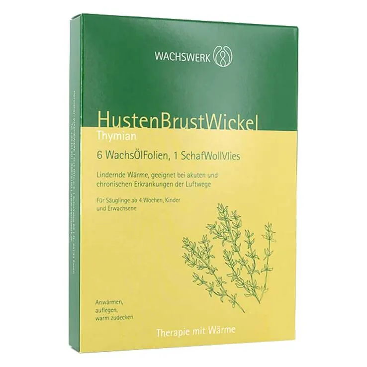 Husten Brust Wickel Thymian Wachswerk, 6 St