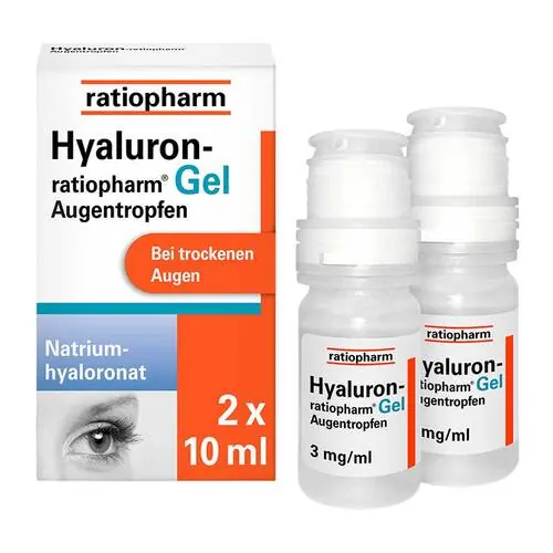 Hyaluron-Ratiopharm Gel Augentropfen, 2X10 ml