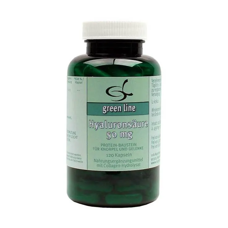Hyaluronsäure 50 mg Kapseln - green line, 120 St