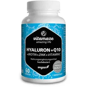 HYALURONSÄURE200mghochdos.+CoenzymQ10vegan60Stück