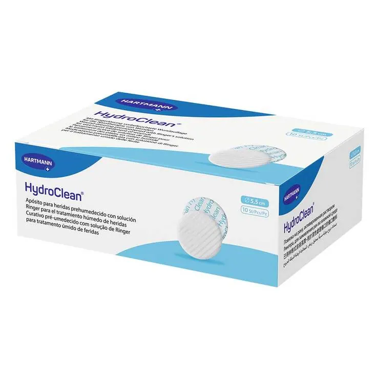 Hydroclean Kompressen 5,5 cm rund steril, 10 St