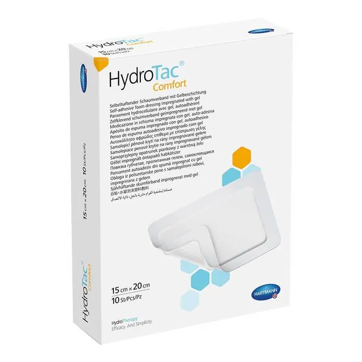 Hydrotac comfort Schaumverband 15x20 cm steril, 10 St