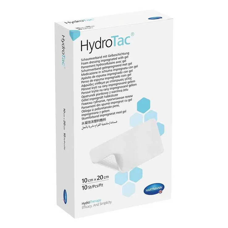 Hydrotac Schaumverband 10x20 cm steril, 10 St