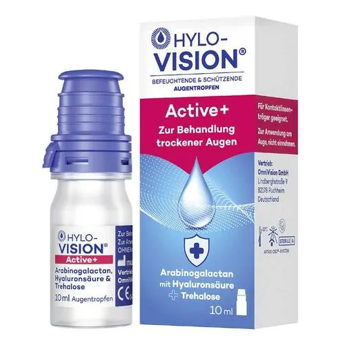 Hylo-Vision Active + Augentropfen, 10 ml