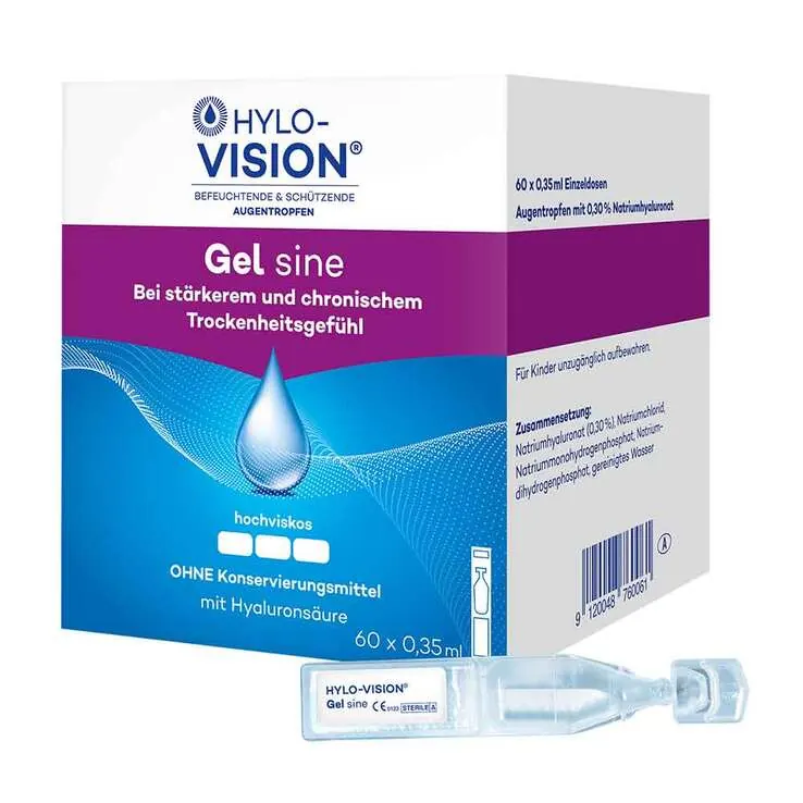 Hylo-Vision Gel sine Einzeldosispipetten, 60X0.35 ml