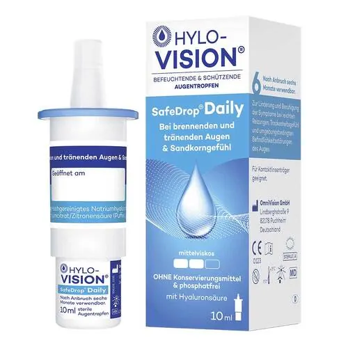Hylo-Vision Safedrop Daily Augentropfen, 10 ml