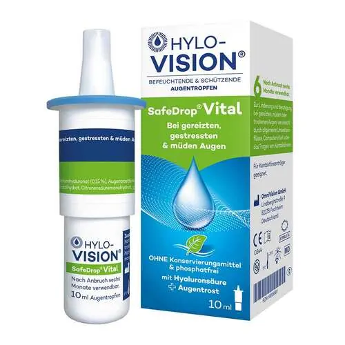 Hylo-Vision Safedrop Vital Augentropfen, 10 ml