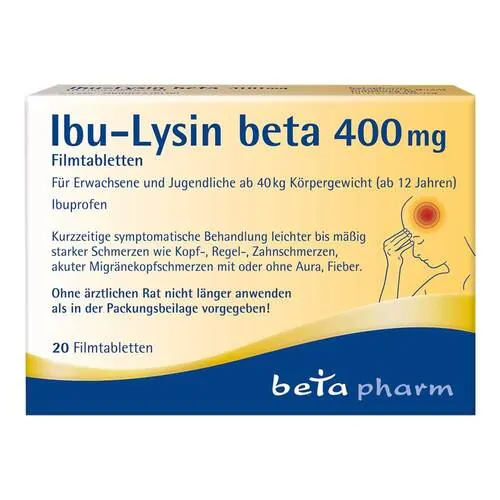 Ibu-Lysin beta 400 mg Filmtabletten, 20 St
