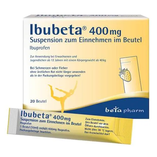 Ibubeta 400 mg Suspension zum Einnehmen im Beutel, 20 St