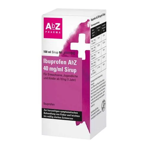 Ibuprofen Abz 40 mg / ml Sirup, 100 ml