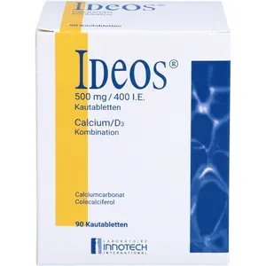 IDEOS500mg/400I.E.Kautabletten90St