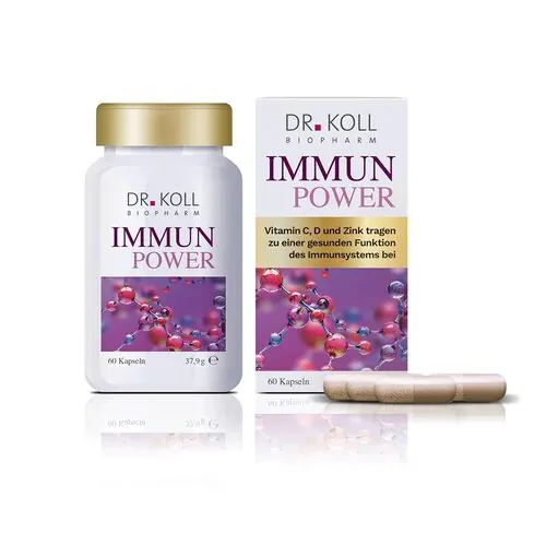 Immun Power Dr.Koll Vitamin C + Vitamin D+Zink Kapseln , 60 St