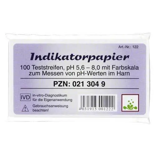 Indikatorpapier Teststreifen, 100 St