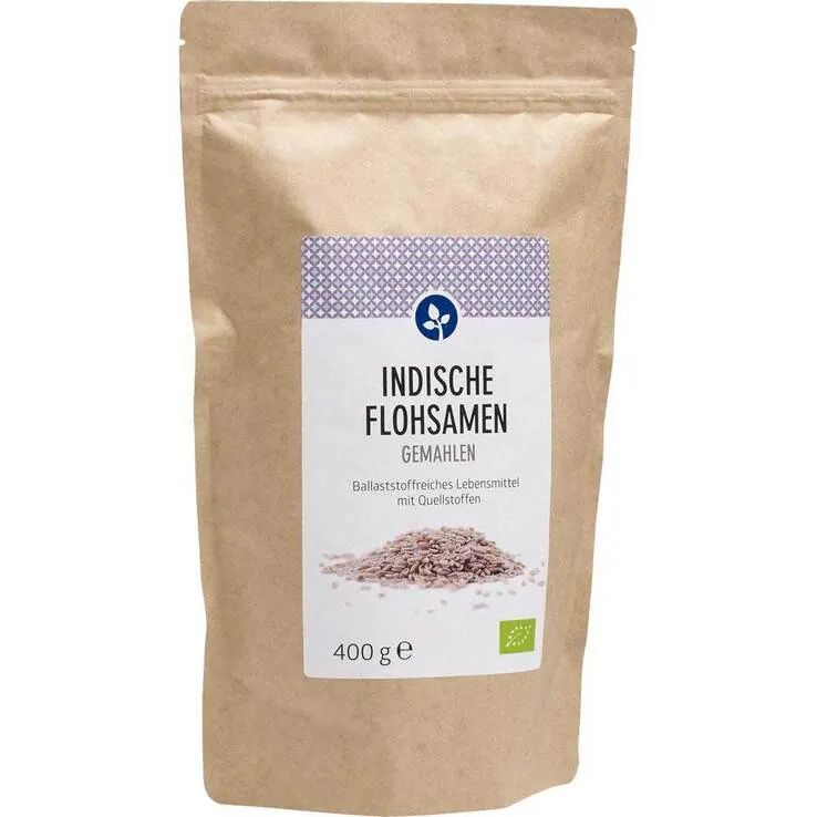 Indische Flohsamen gemahlen Bio, 400 g