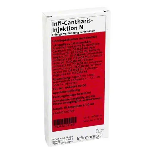 Infi Cantharis Injektion N, 10X1 ml