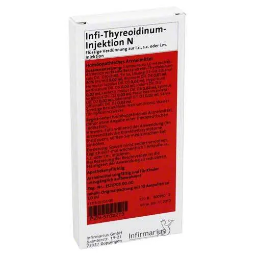 INFI THYREOIDINUM Injektion N, 10X1 ml