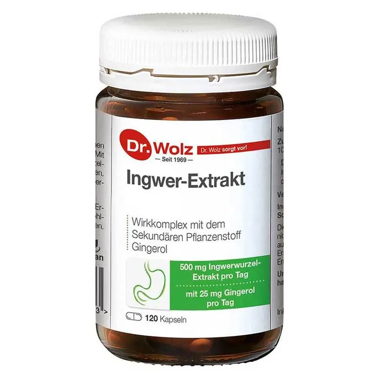 Ingwer Extrakt Dr. Wolz Kapseln, 120 St