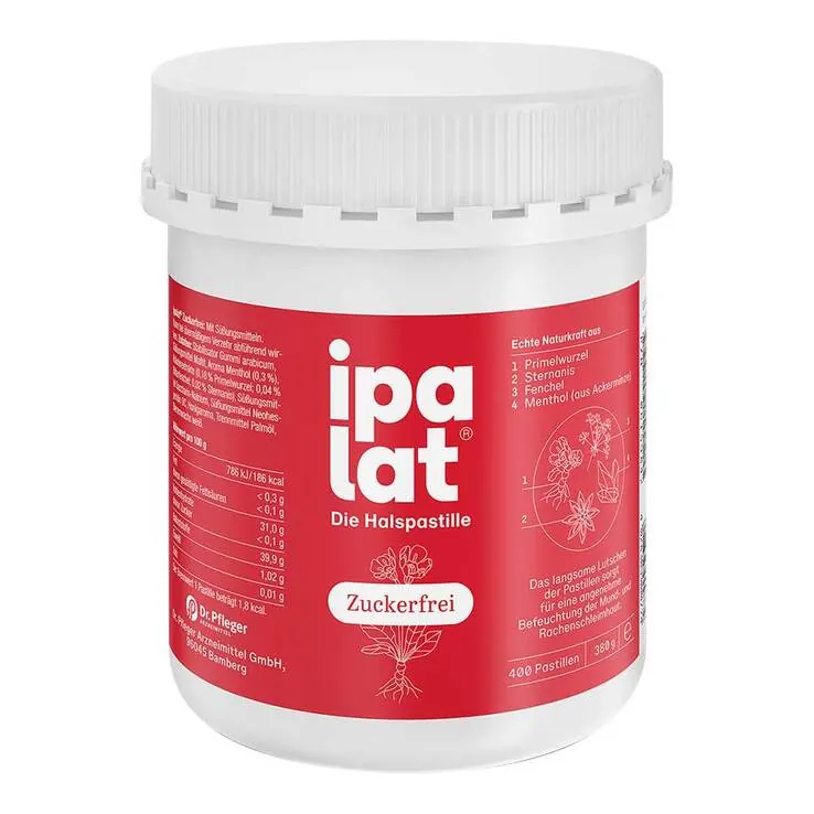Ipalat Halspastillen zuckerfrei, 400 St