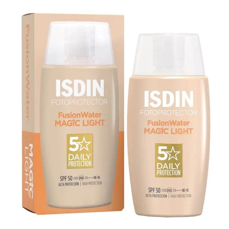 Isdin Fotoprotector Fusion Water Magic light Color SPF 50, 50 ml