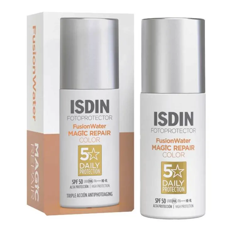 ISDIN Fotoprotector Fusion Water Magic Repair Color, 50 ml