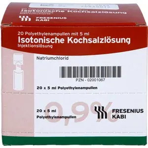 ISOTONISCHEKochsalzlösung0,9%Plastikampullen100ml